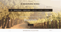 Desktop Screenshot of missionfinewines.com